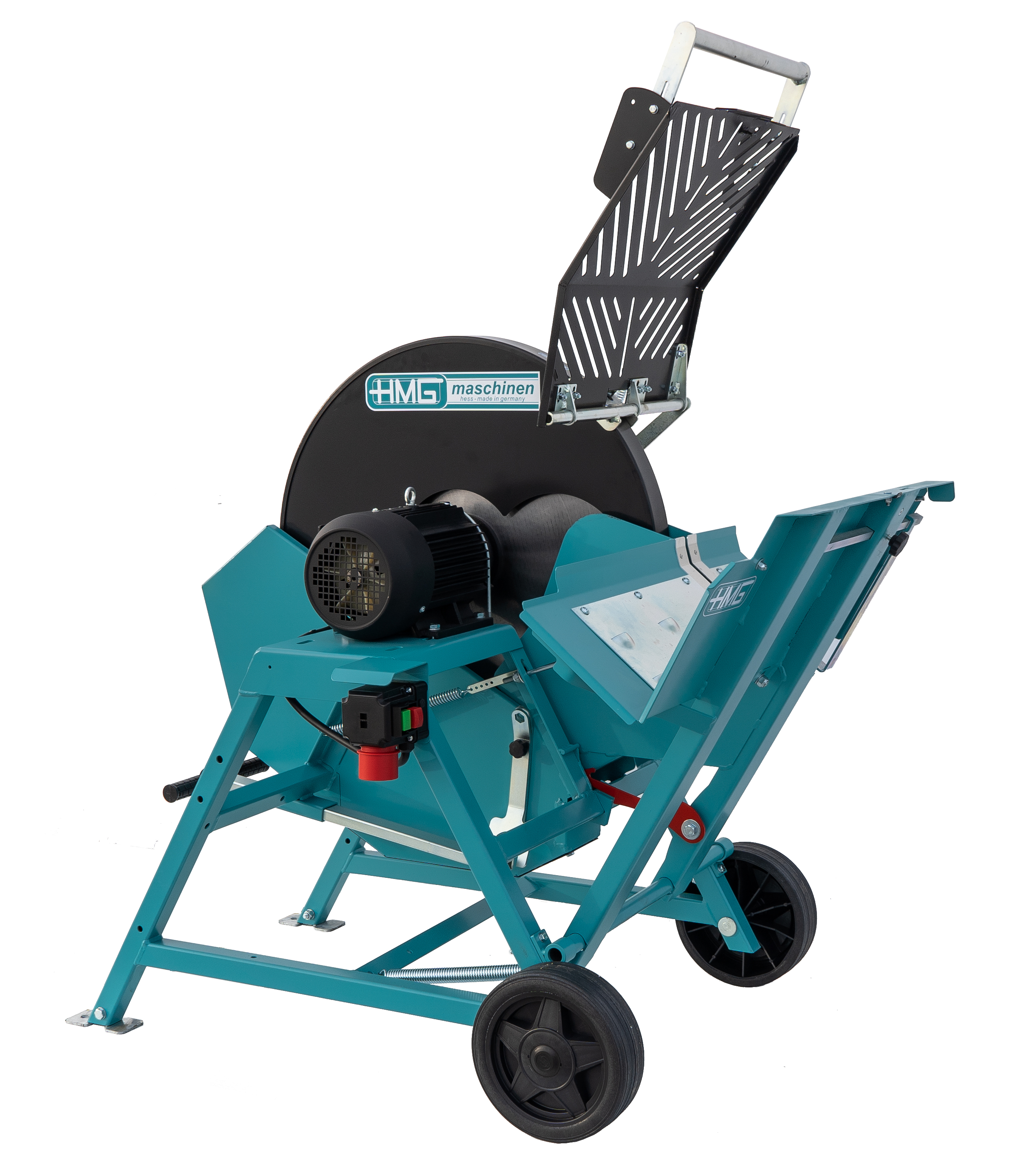 HMG_Wippkreissaege_WS_7-8_Nr-614-231 HMG Wippkreissäge der Serie WS 7-6 ist das ideale Einstiegsmodell zum Schneiden von Brennholz und durch den verschweißten Vierkantstahlrohrrahmen erreicht sie die höchste Stabilität.