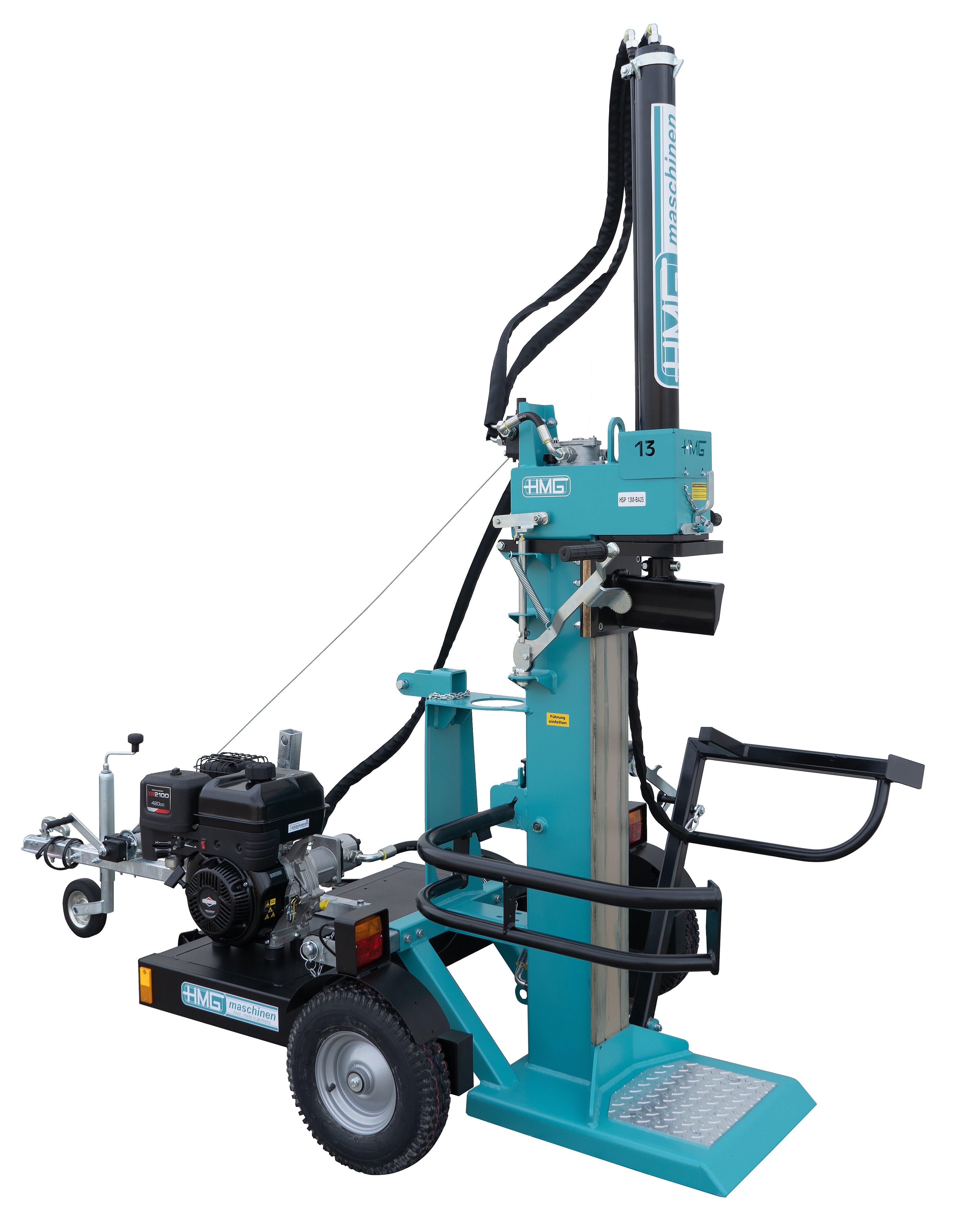 HMG_Holzspalter_HSP_13M-BA25 HMG Anhänger-Holzspalter HSP BA25 mit Benzinmotor günstig bei HWG-Tec kaufen