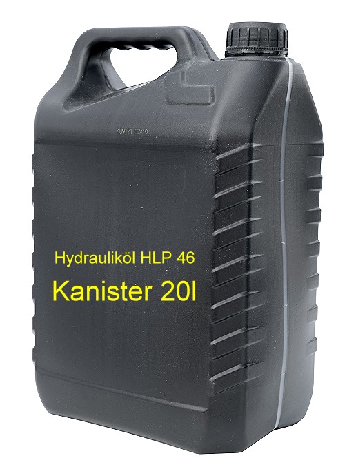 HMG-Hydraulik-l-20l Hydrauliköl 20l für Holzspalter 7-11t. Das hochwertige Hydrauliköl ist optimal auf HMG Holzspalter abgestimmt